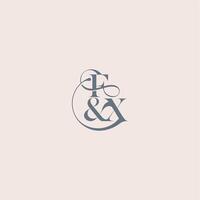 bold serif initial calligraphy FX elegant and luxury concept wedding concept monogram letter vector