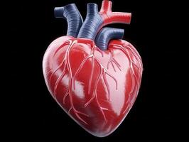 Detailed 3D Render of Human Heart Anatomy photo