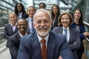 Diverse Business Team Portrait in Modern Office photo