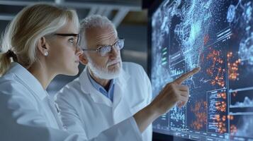 Scientists Collaborate on Complex Data Visualization photo