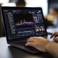 Explore the Power of Data Visualization A Detailed Guide to Business Analytics and Data Analysis Using Modern Technology Learn how to interpret charts, graphs, and dashboards on a laptop to gain key photo