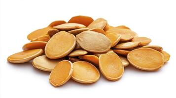 Explore the versatile world of pumpkin seeds with this captivating image showcasing their natural beauty and nutritional benefits Discover the rich textures and vibrant colors of these wholesome photo