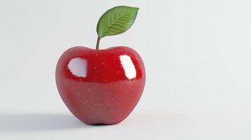 Vibrant Red Apple Still Life A Captivating Studio Shot Showcasing the Natural Beauty and Simplicity of Fresh Produce, Perfect for Nutritional Education and Healthy Lifestyle Campaigns This Crisp photo