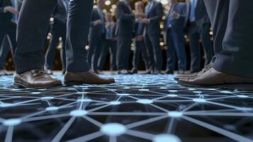 Strategic Business Networking A Powerful Visual Representation of Collaboration, Connection, and Innovation Exploring the Interconnected World of Modern Corporations Witness the Strength of Unity and photo