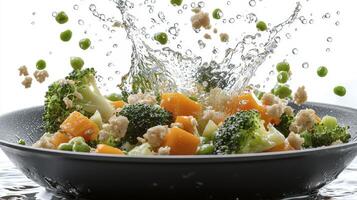 Explore vibrant food photography capture the essence of healthy eating with a stunning image of colorful vegetables, where broccoli and carrots meet in a symphony of flavors Discover the art of photo
