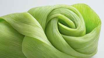 Delicate Green Corn Husk Rose A Captivating Close-Up of Nature's Artistry, Showcasing the Intricate Textures and Subtle Shades of Fresh Green in a Beautifully Arranged Floral Design, Perfect for photo