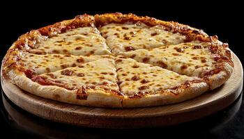 Delicious Cheese Pizza A High-Resolution Stock Photo Perfect for Culinary Websites, Restaurant Menus, and Food Blogs Showcase the Irresistible Appeal of Simple, Classic Italian Cuisine with this