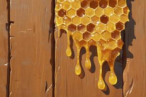 Golden Honeycomb Delight A Visually Stunning Image Capturing the Sweetness of Nature's Bounty, Perfect for Food Blogs, Product Advertisements, and Educational Materials, Showcasing the Intricate photo