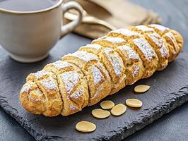 Indulge in the Visual Feast of Delicious Concha Bread Explore Captivating Images Showcasing Its Soft Texture, Delightful Sweetness, and Artistic Sugar Topping Discover the Rich Culinary Heritage and photo