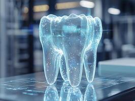 In a state-of-the-art clinic, advanced scanning technology unveils a mesmerizing 3D dental image, showcasing the future of oral care Witness the precision and accuracy of this cutting-edge photo