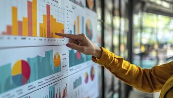 In the realm of healthcare, a dedicated doctor stands as a beacon of knowledge, passionately elucidating progress through the intricate tapestry of a health chart With unwavering commitment, the photo