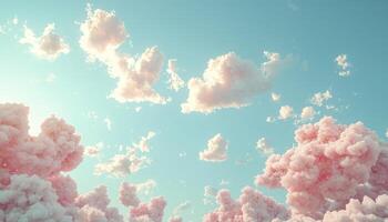 Behold the ethereal canvas above, a symphony of pastel hues gently blending, casting a spell of serenity and peace upon all who gaze upon it The sky, a dreamlike expanse of soft colors, evokes a photo