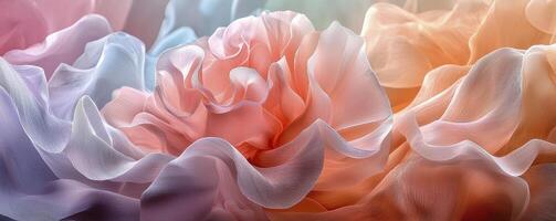 Gentle hues intertwine, a symphony of pastel dreams weaving through the canvas, creating a calming and ethereal scene Soft shades blend seamlessly, evoking a sense of peace and tranquility, like a photo