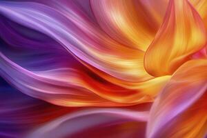 In a mesmerizing dance, delicate flower petals pirouette and twirl, carried by the gentle breath of the wind The soft-focus lens captures the ethereal beauty of this natural ballet, where vibrant photo