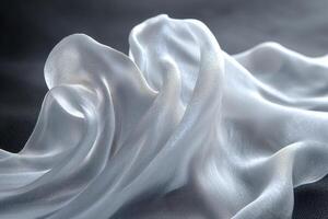 In a realm of serene artistry, witness the dance of floating silk ribbons, their movements harmonizing with the rhythm of slow, deep breathing Each undulation, a whispered secret, a visual poem photo