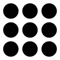 Set of circle glyph icon. Filled circle flat icon image. Illustration graphic icon of circle. Black circle button isolated on white background. Solid style icon. vector