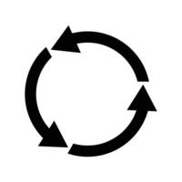 Loading circle arrow icon. Circular arrow icon, circular arrow logo design, redo loop round arrow isolated on white background. Simple illustration. vector