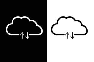 Cloud icon, sign and symbol. Weather forecast icon. Cloud icon for web design, logo and mobile app. Simple illustration. vector