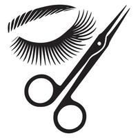 Expert Eyebrow Shaping Scissors Illustration For Flawless Grooming Routine vector
