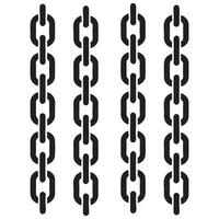 Strong Chain Illustration Symbolizing Connection and Security vector