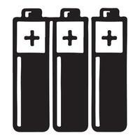 Battery Illustration Stacked for Power, Energy and Rechargeable Sources vector