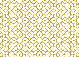 Seamless geometric arabian pattern style background vector
