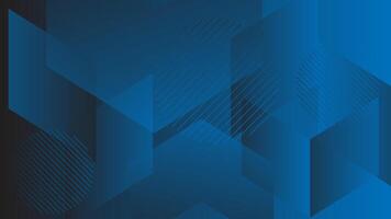 Abstract geometric blue gradient shapes background vector