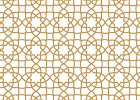 Abstract geometric Islamic pattern with gold outlines vector