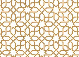 Seamless abstract gold luxury pattern in Arabian style background vector