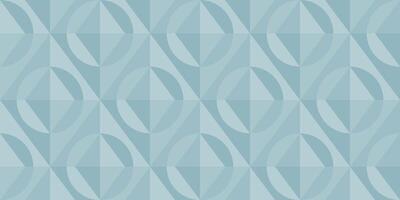 Modern geometric pattern with tessellated circles and diamonds in cool blue tones. Ideal for wallpapers, textiles, packaging, web backgrounds, or contemporary design projects. vector
