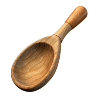 impressive contemporary Carved Wooden Spoon with Rustic Texture Cutout high quality png