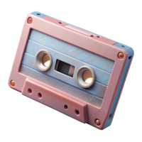 serene modern Cassette Tape Vintage Style Isolated Element Transparent Background authentic png