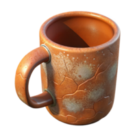 stunning minimalist Ceramic Mug Rustic Glaze Transparent Background professional png