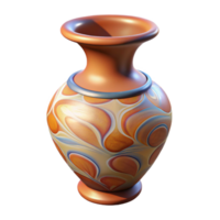 wonderful abstract Ceramic Vase Hand Painted Design Transparent Background high quality png