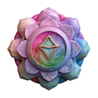 serene rustic Chakra Symbols Watercolor Style Cutout on Transparent Background authentic png