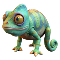 serene rustic Chameleon Blending in Isolated original png