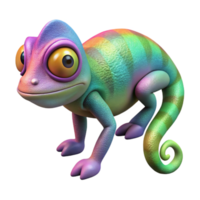 extraordinary rustic Chameleon Changing Color Isolated Element professional png