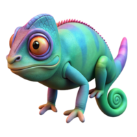 stunning rustic Chameleon Changing Color Isolated Element high quality png