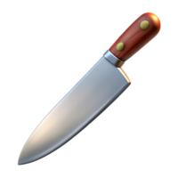 beautiful modern Chef Knife Stainless Steel Isolated on Transparent Background authentic png