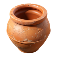 wonderful artistic Chipped Terracotta Pot Fragment Isolated exclusive png
