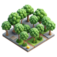 dramatic vintage City Park Tree Canopy Overhead View Transparent Background png