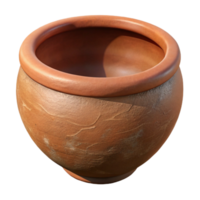 elegante tradicional argila cerâmica tigela rústico Castanho transparente fundo autêntico png