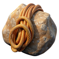 extraordinary vintage Close Up of Climbing Rope and Carabiner Transparent authentic png