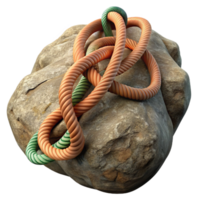 vibrant rustic Close Up of Climbing Rope and Carabiner Transparent high resolution png