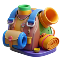 impressive abstract Colorful Hiking Gear Spilled Transparent authentic png