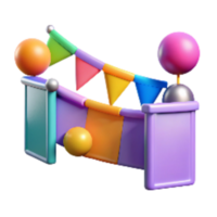 beautiful abstract Colorful Virtual Event Banners and Flags Transparent Background original png