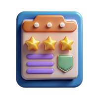 magnificent abstract Colorful Webinar Feedback Form with Stars Isolated authentic png