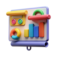 wonderful artistic Colorful Webinar Presentation Slides with Charts Isolated authentic png