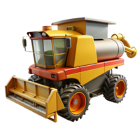 impressive classic Combine Harvester with Grain Tank Full Side View Cutout exclusive png