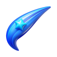 extraordinary rustic Comet Tail Glowing Blue Cutout high resolution png